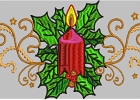xmas candle 008lge